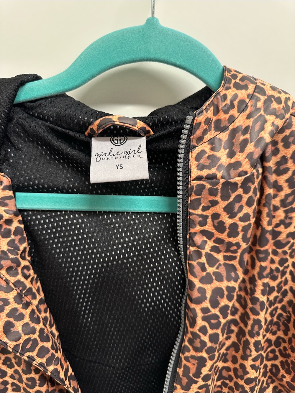 Kids Leopard Print Hooded Raincoat - Cheetah Print - Picture 5 of 5